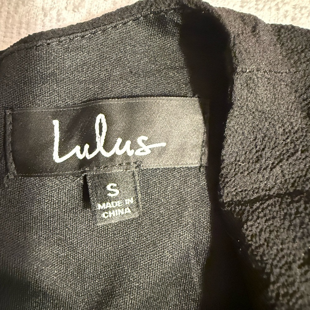 Lulu's Black Long Sleeve Dress with Flare Cuffs - Picture 4 of 8
